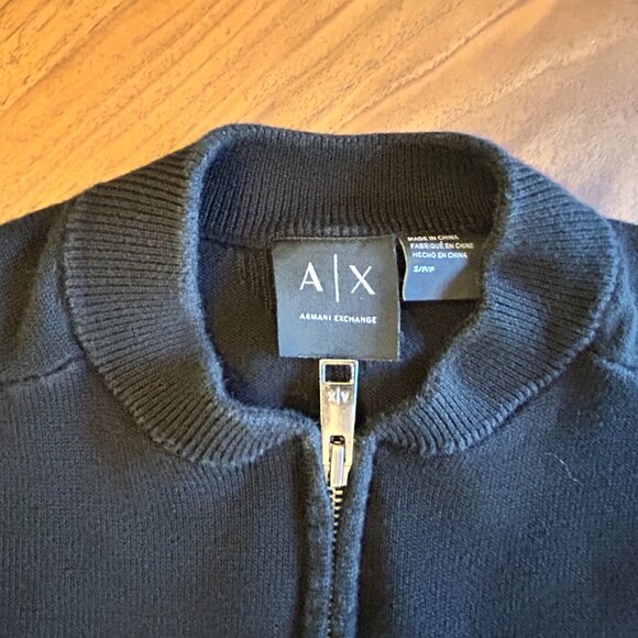 Mens Armani Exchange Zip Sweater Size Small - Picture 6 of 7